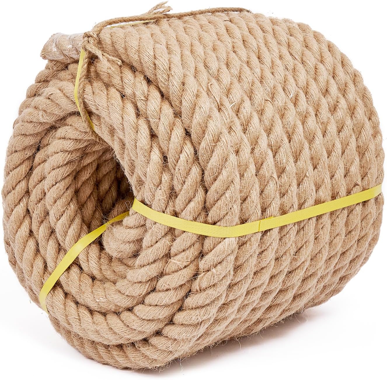 Heavy Duty Jute Rope 1 1/2 Inch 100 Feet for Crafts and More