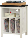 Record Player Stand with Vinyl Storage - Holds up to 160 Albums