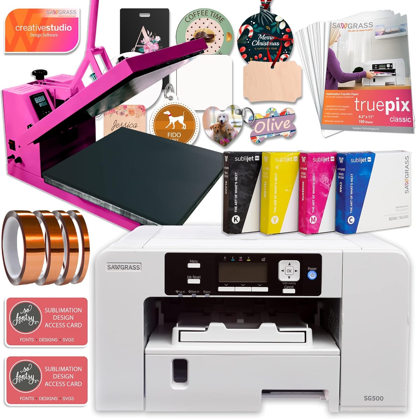 Sawgrass UHD Virtuoso SG500 Sublimation Printer: Complete Bundle