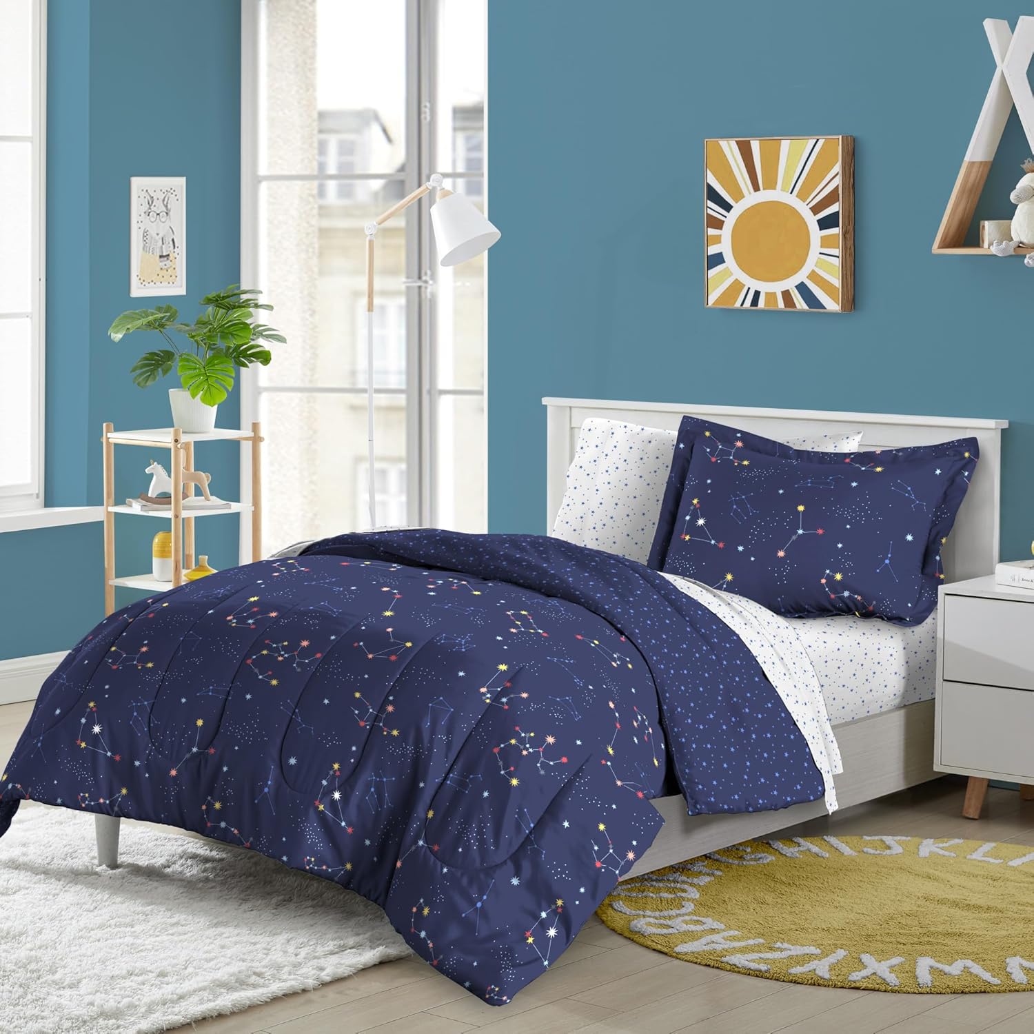 Dream Factory Kids 5-Piece Complete Bed Set for Cozy Comfort