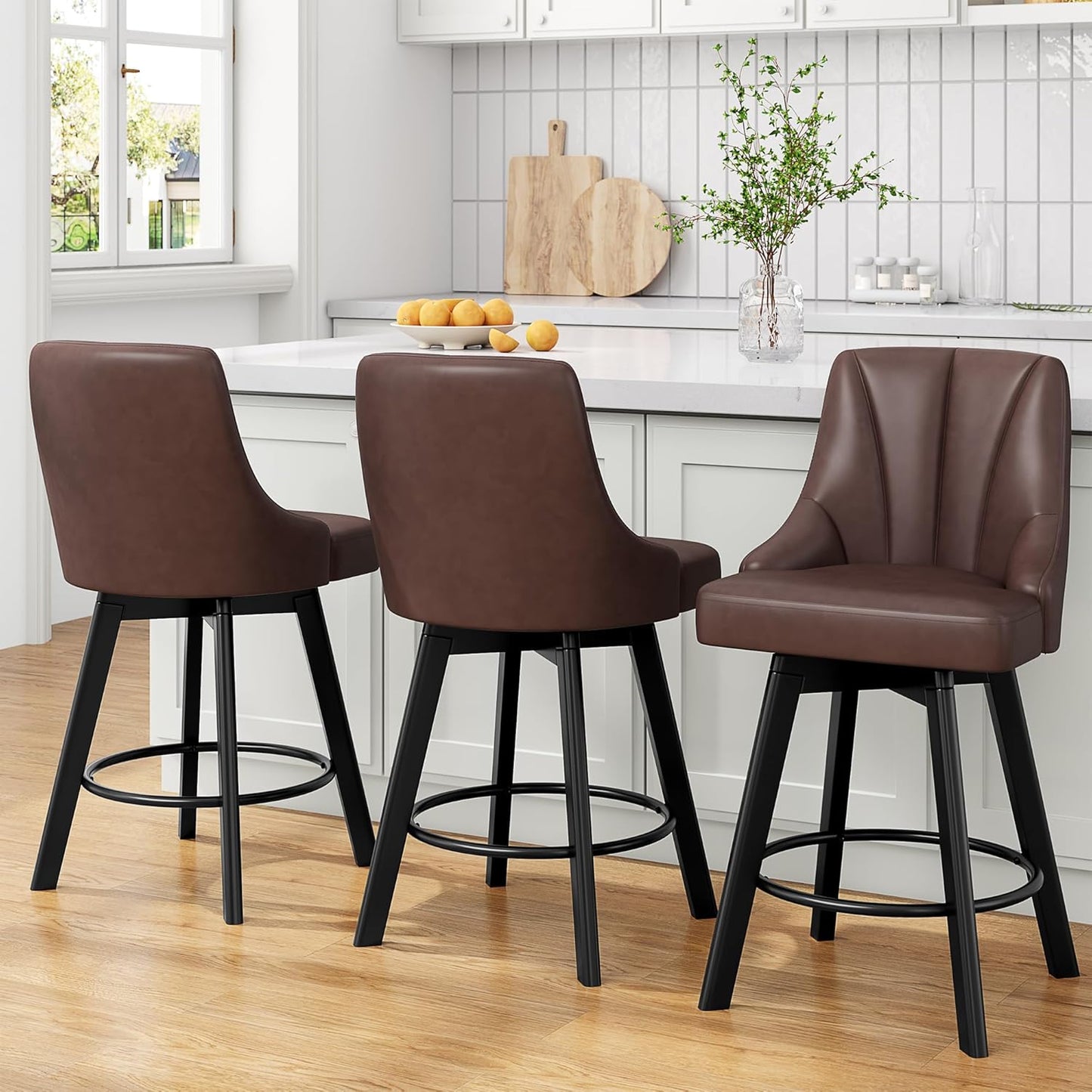 Bar Stools with Backs for Kitchen Island - Elegant Design