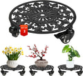 Rolling Plant Stand with Wheels 2 Pack - Heavy Duty 11 in Plant