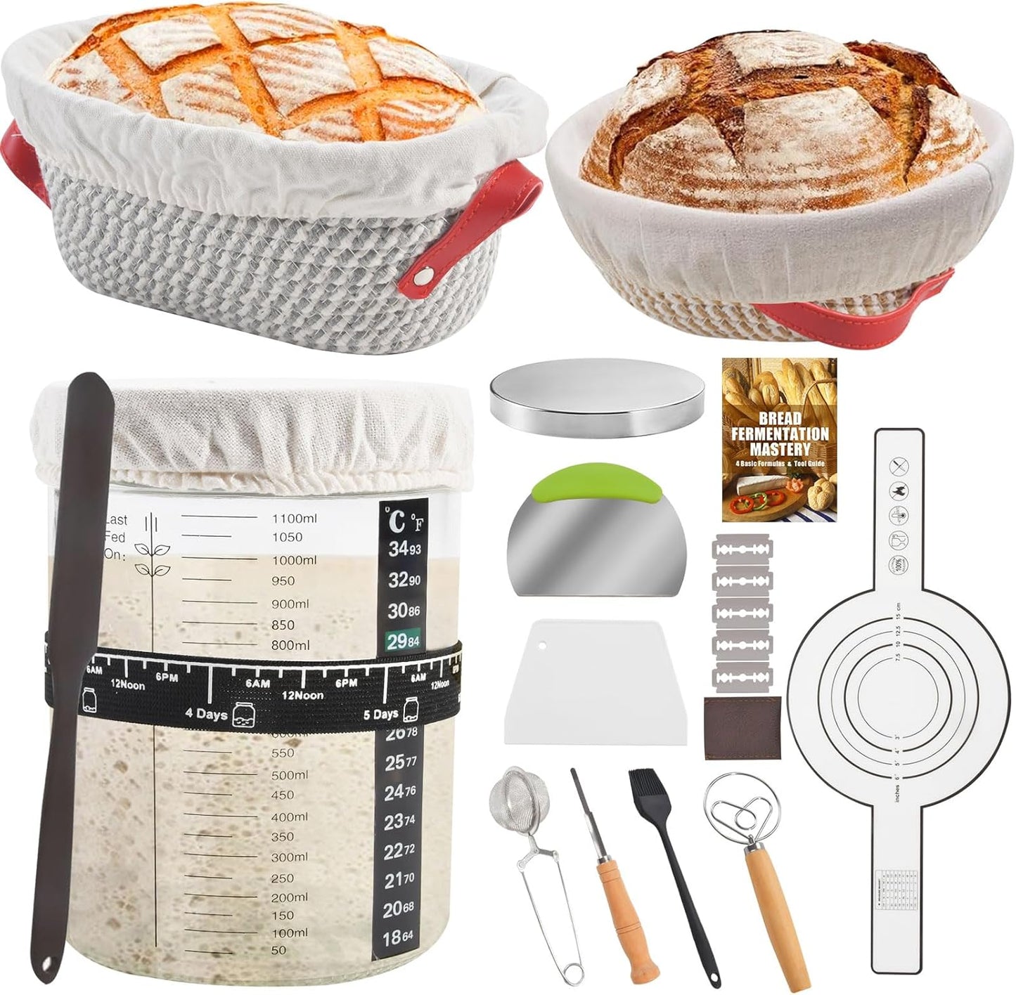 Complete Sourdough Starter Kit for Artisan Bread Baking