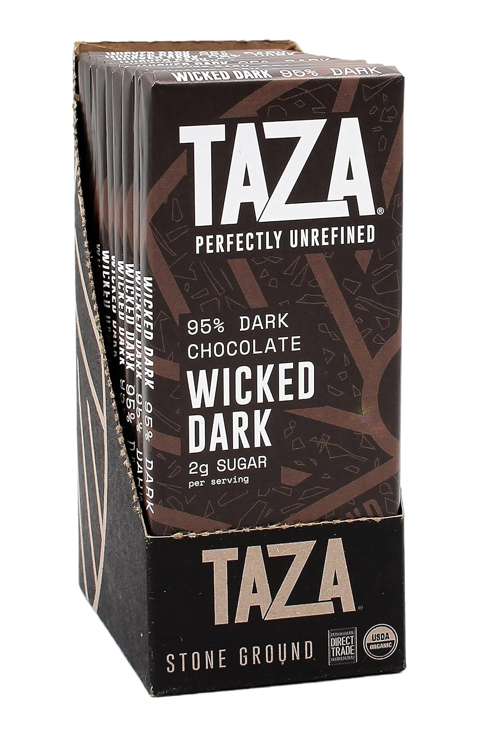 Taza Chocolate Wicked Dark Amaze Bar 95% Stone Ground Delight