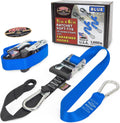 PowerTye 1.5in x 6.5ft Heavy Duty Ratchet Tie-Down Straps - Secure