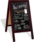Wooden A-Frame Sign with Eraser & Chalk - Large Magnetic Chalkboard