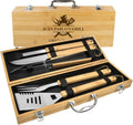 Personalized BBQ Set Box for Men - Custom Engraved Grilling Kit