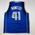 Facsimile Autographed Dirk Nowitzki Dallas Blue Reprint Laser Auto