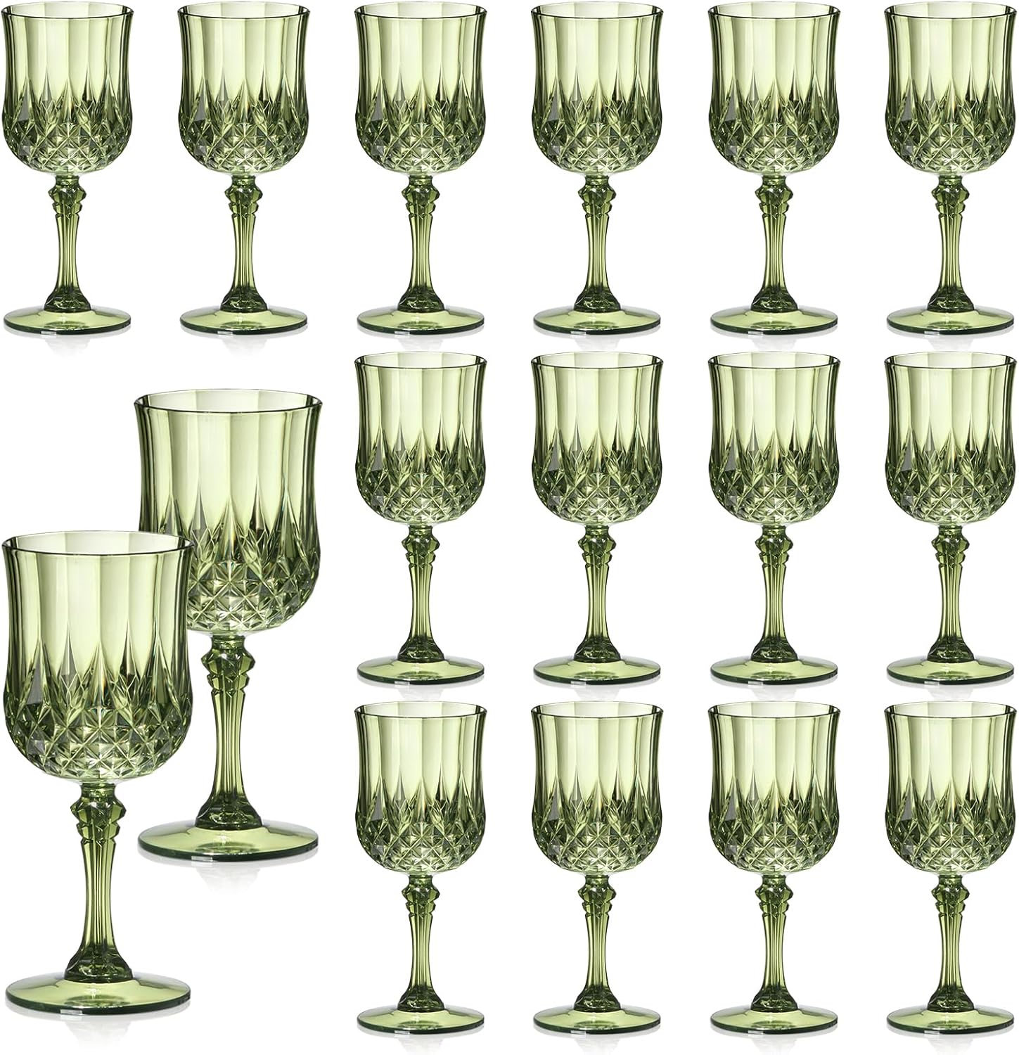 Vintage 7oz Plastic Wine Glasses for Stylish Entertaining