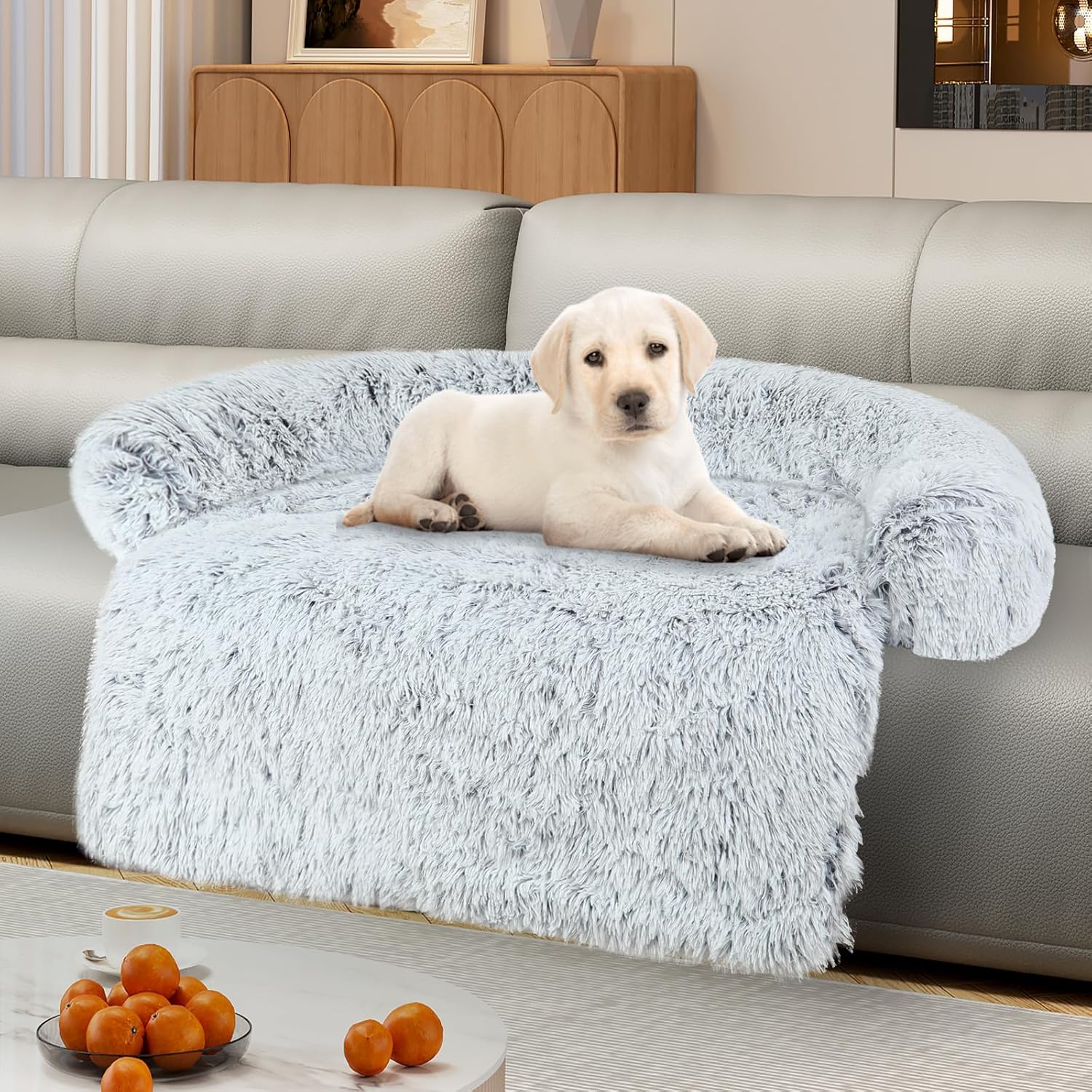 Luxurious Dog Couch Bed Protector with Memory Foam Comfort