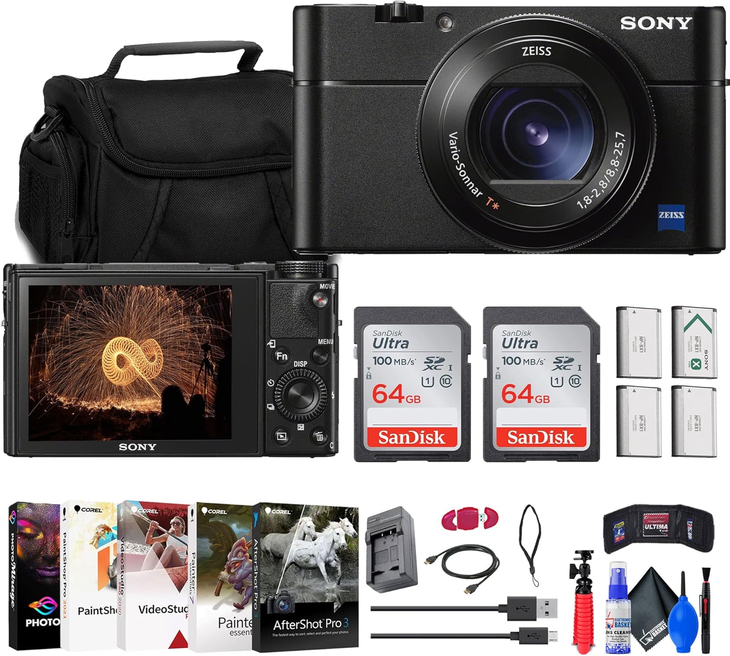 Sony Cyber-Shot DSC-RX100 VA Digital Camera with Accessories