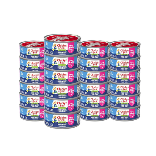 Solid White Pure Tuna, Wild Caught, No Drain, Low Sodium Pack