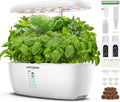 12-Pod Indoor Hydroponic Garden System with LED Grow Light - 4L Tank