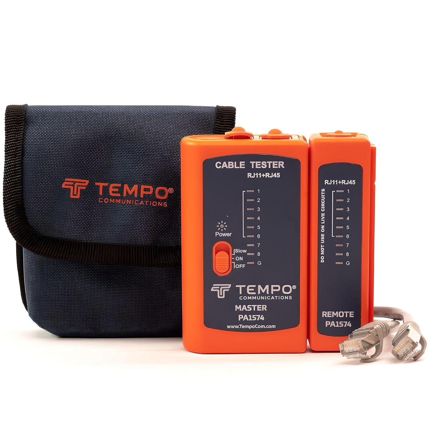 TEMPO PA1574 Ethernet Cable Tester for Quick Network Testing