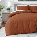 Duvet Cover California King - Lightweight Cooling Terracotta