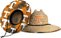 College Team Logo Floral Lifeguard Straw Sun Hat for Men - FOCO
