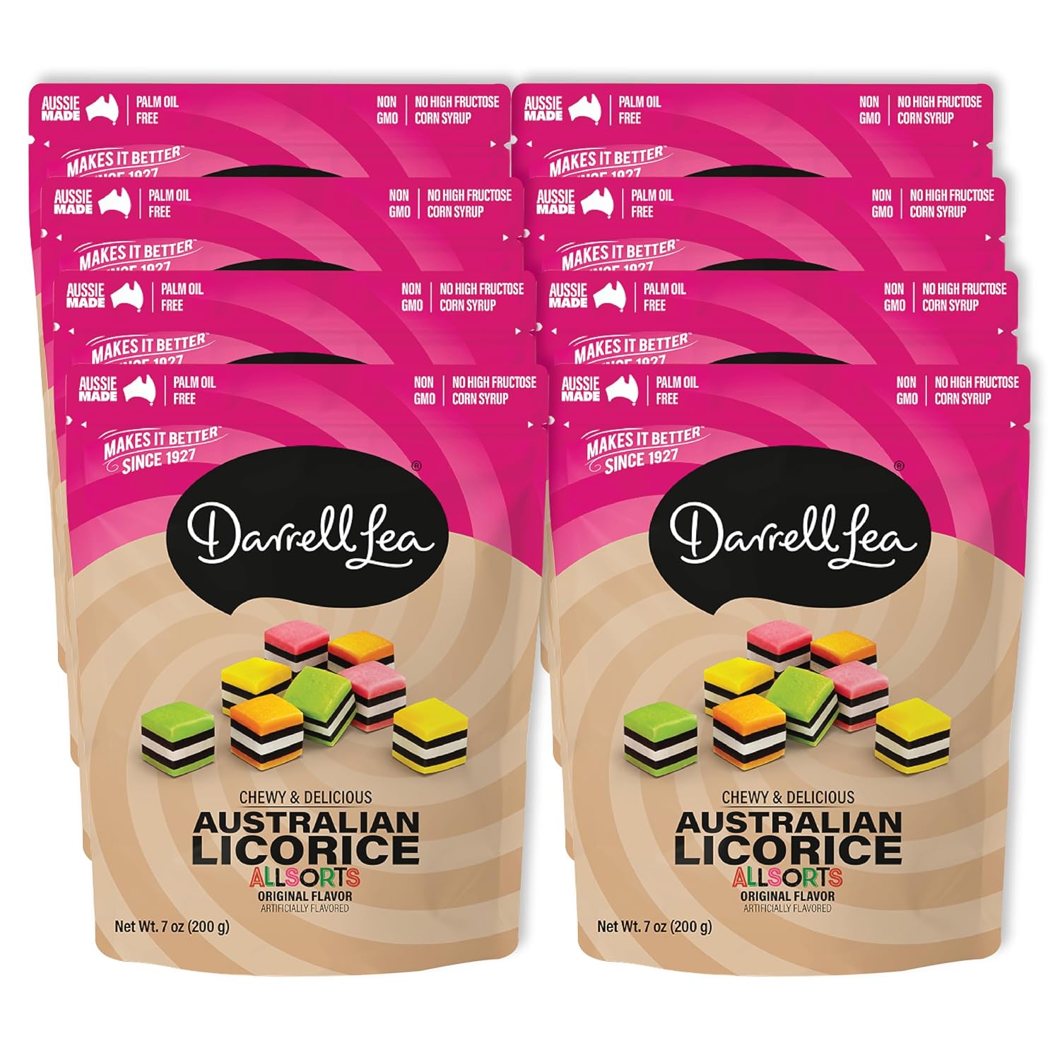 Darrell Lea Soft Australian Licorice Allsorts - Chewy Treats