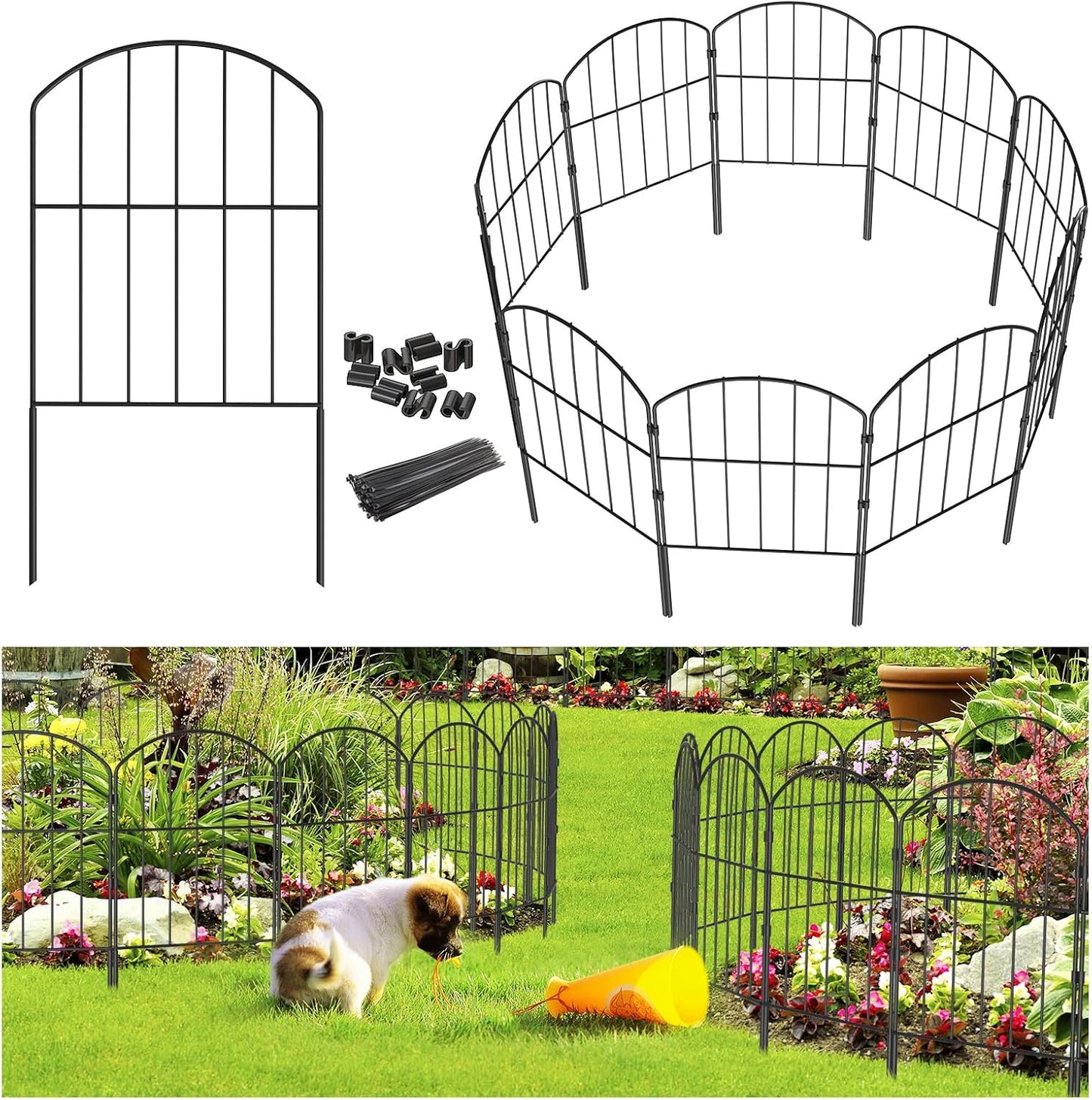 Goovilla Garden Fence Panels for Decorative Animal Barriers