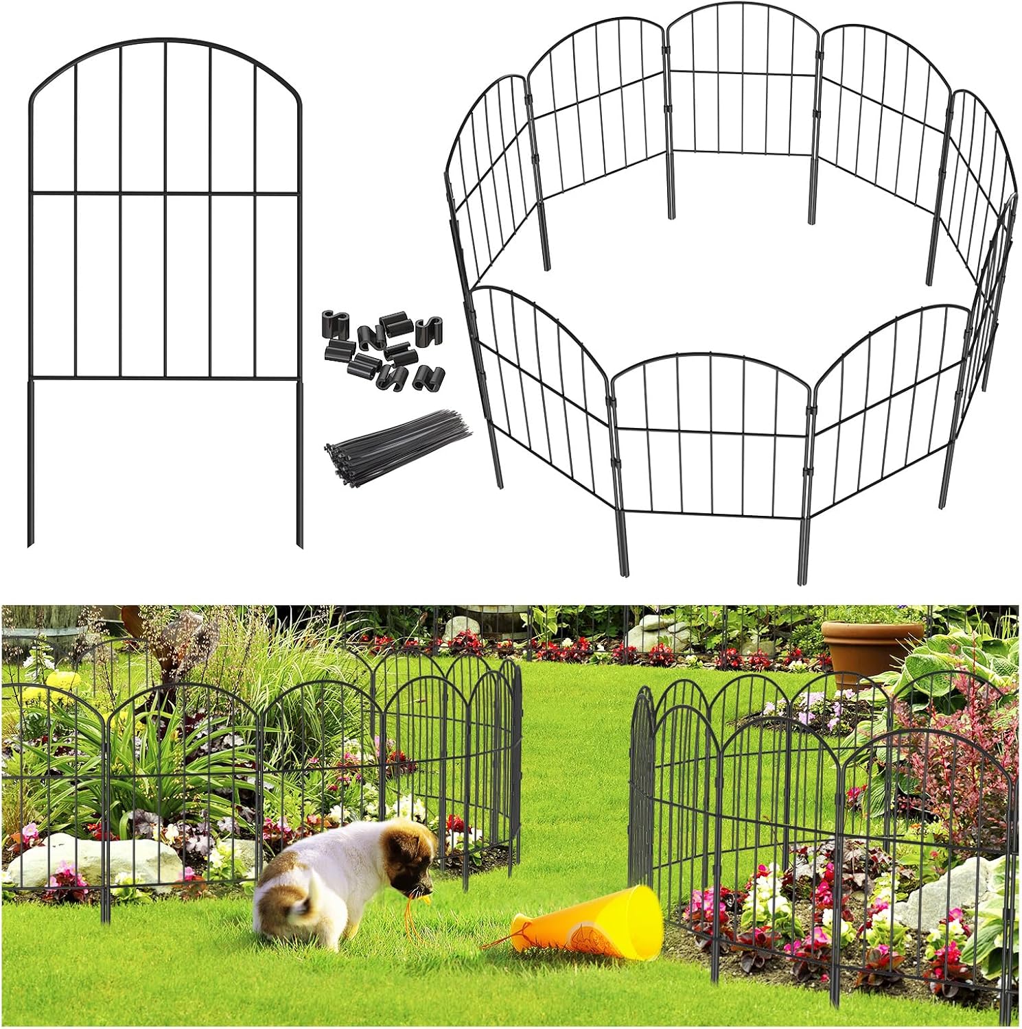 Goovilla Garden Fence Panels for Decorative Animal Barriers