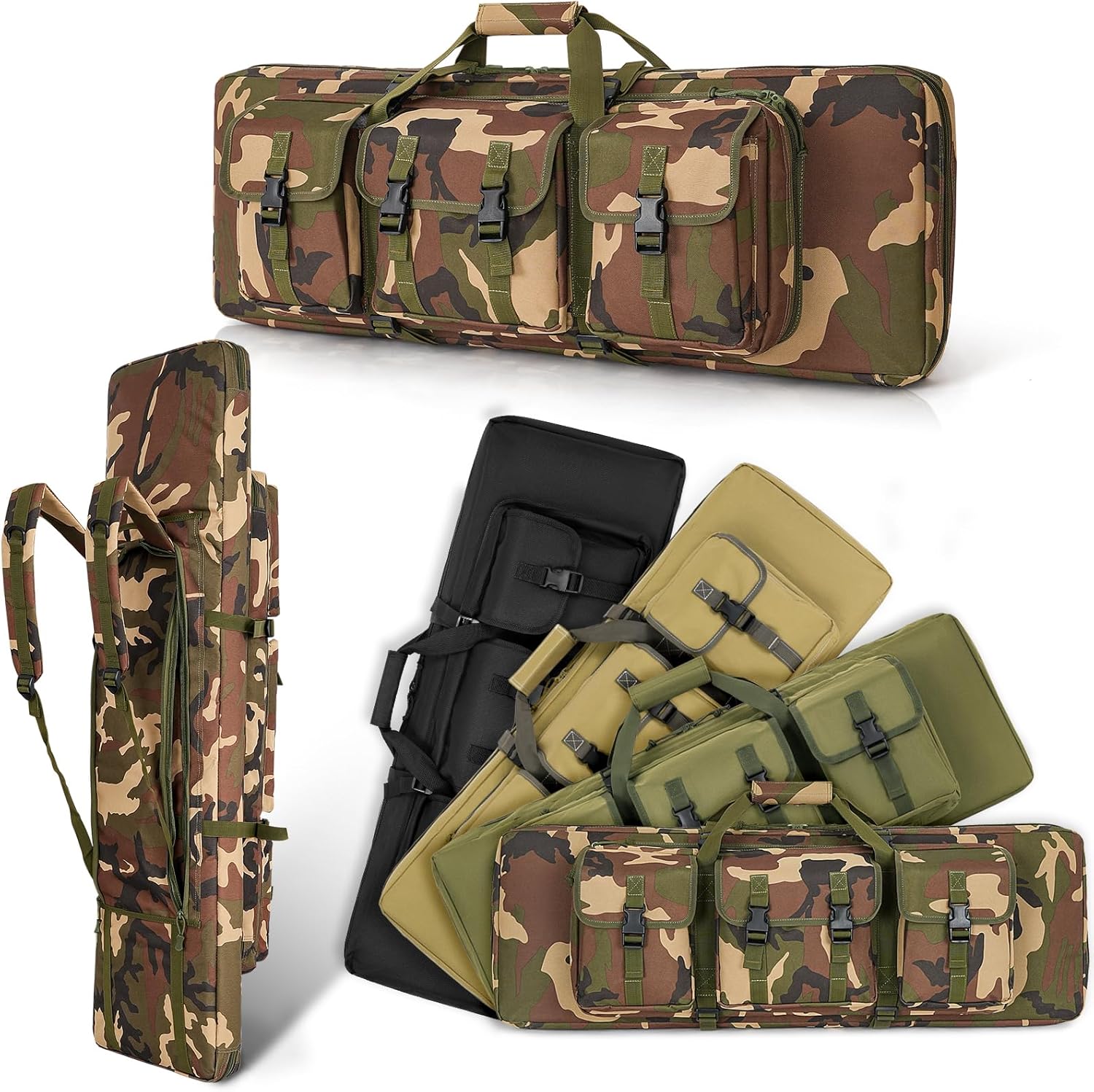 DULCE DOM Double Rifle Case Soft Bag for Firearm Storage