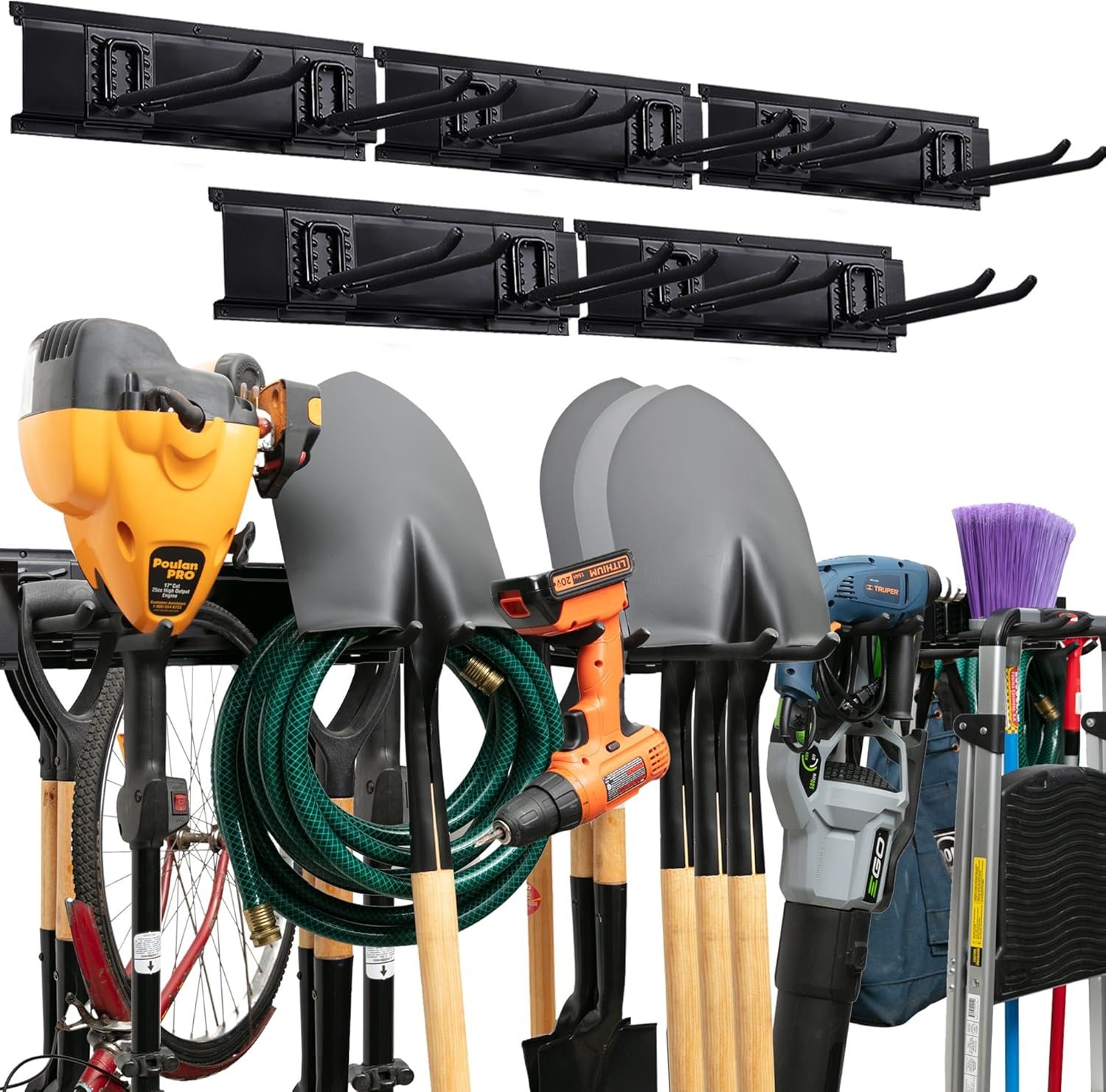 Heavy-Duty Garage Tool Organizer Wall Mount for Efficient Storage
