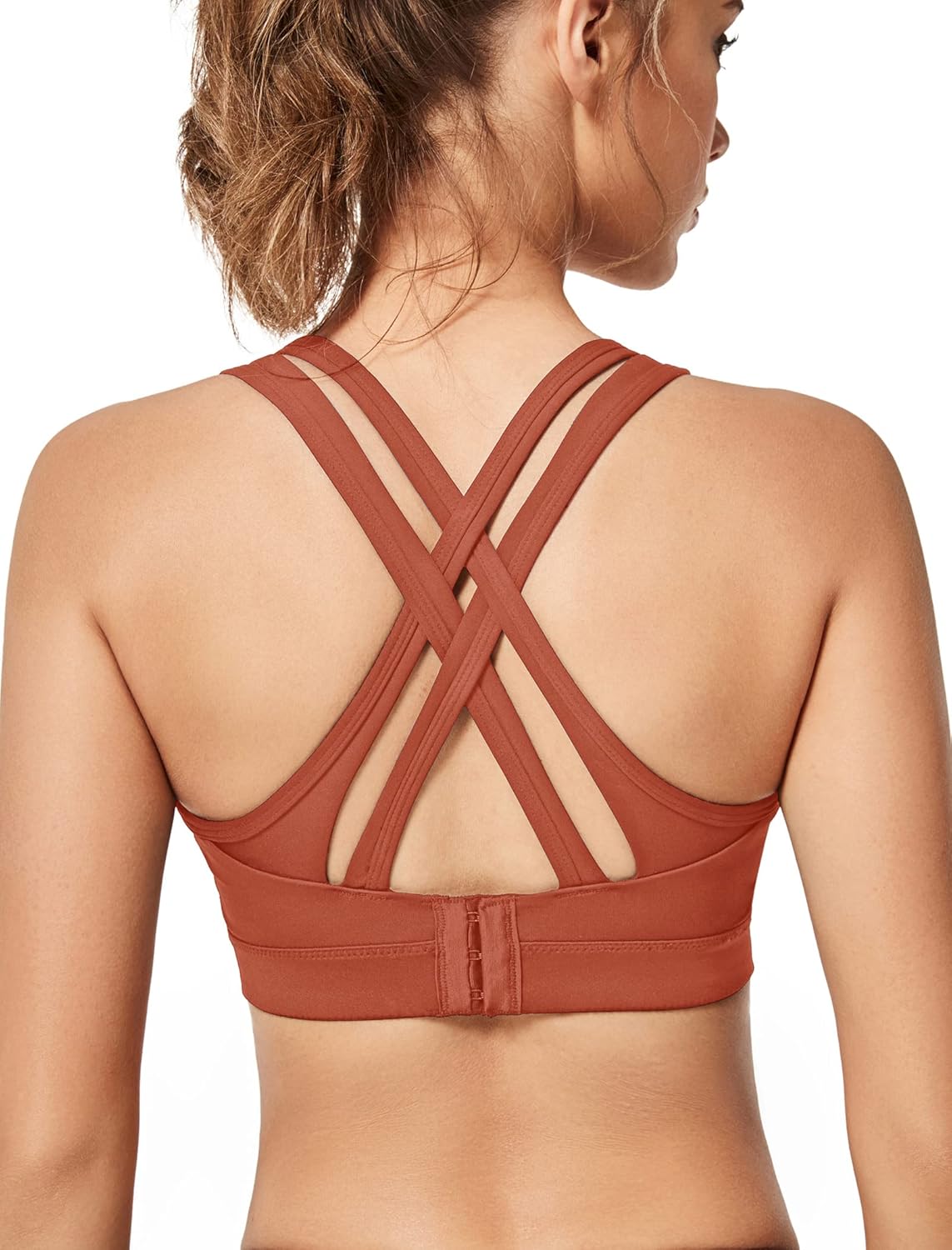 Yvette High Impact Sports Bras for Plus Size Women Running