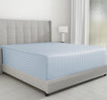 Luxury Cotton Sateen Damask Stripe King Fitted Sheet - Deep Pocket