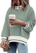 Womens Oversized Viscose Knit Sweater - Fall 2025 Trend