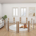 Heavy Duty Dog Playpen 32 in Height (White) - Foldable Indoor Outdoor