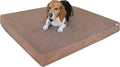 Orthopedic Gel Infused Memory Foam Dog Bed - Medium Large Brown