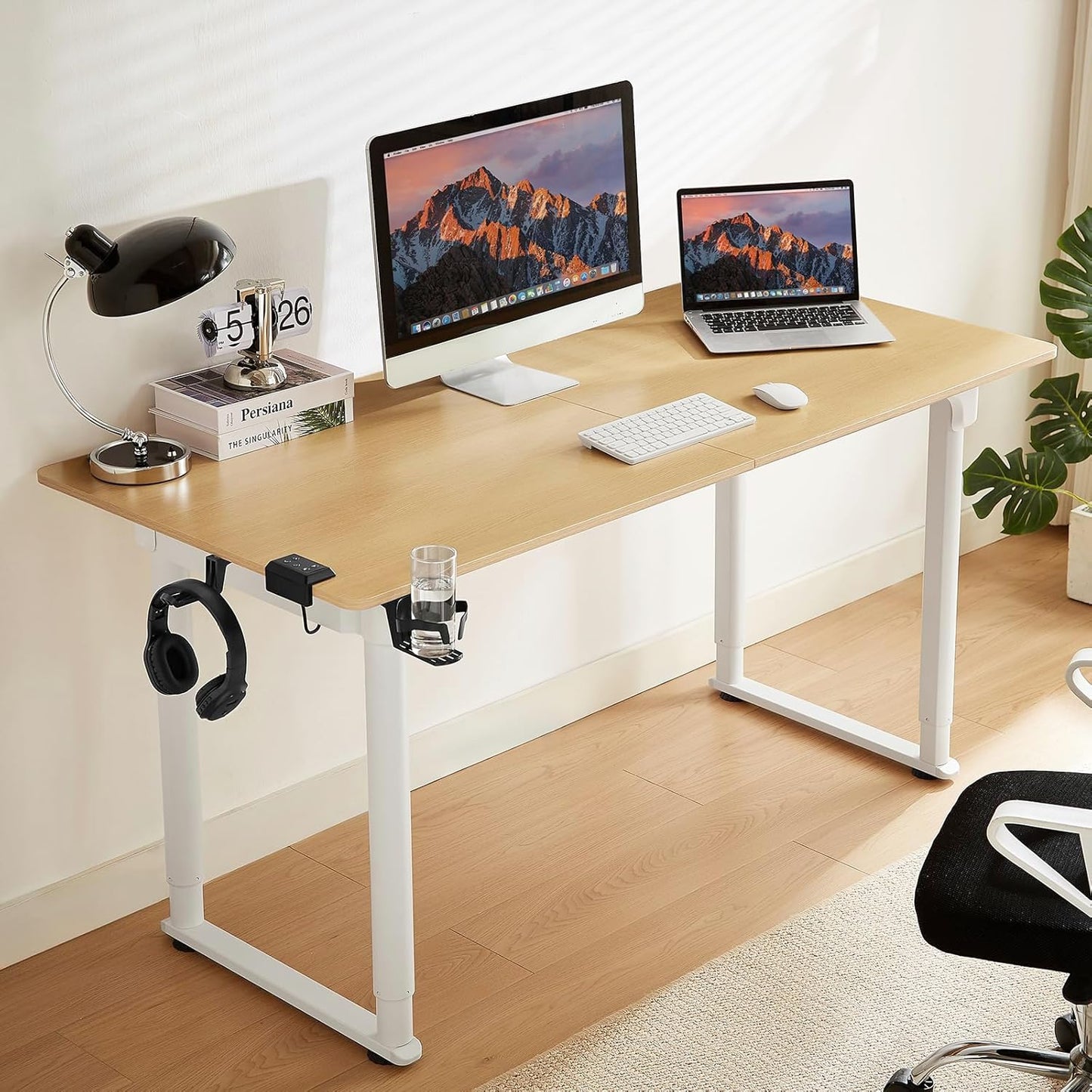 Adjustable Dual Motor Standing Desk - Sit Stand with Memory Controller