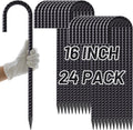 Rebar Stakes 16 in 24 Pack - Heavy Duty Ground Anchors
