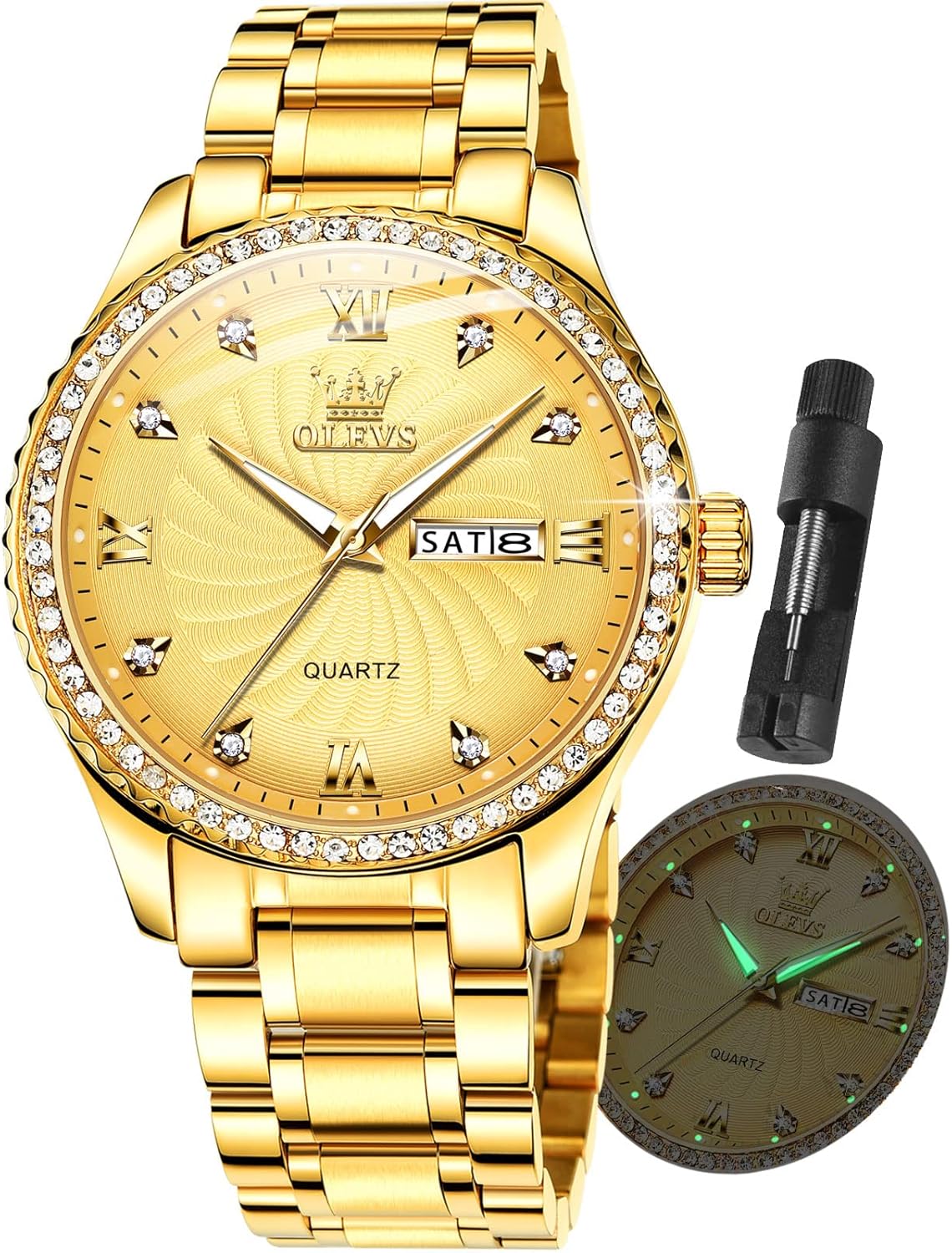 OLEVS Classic Men Watches with Date, Stylish and Durable Design