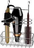 Cabinet Door Hair Dryer & Styling Tools Organizer - Space Saving