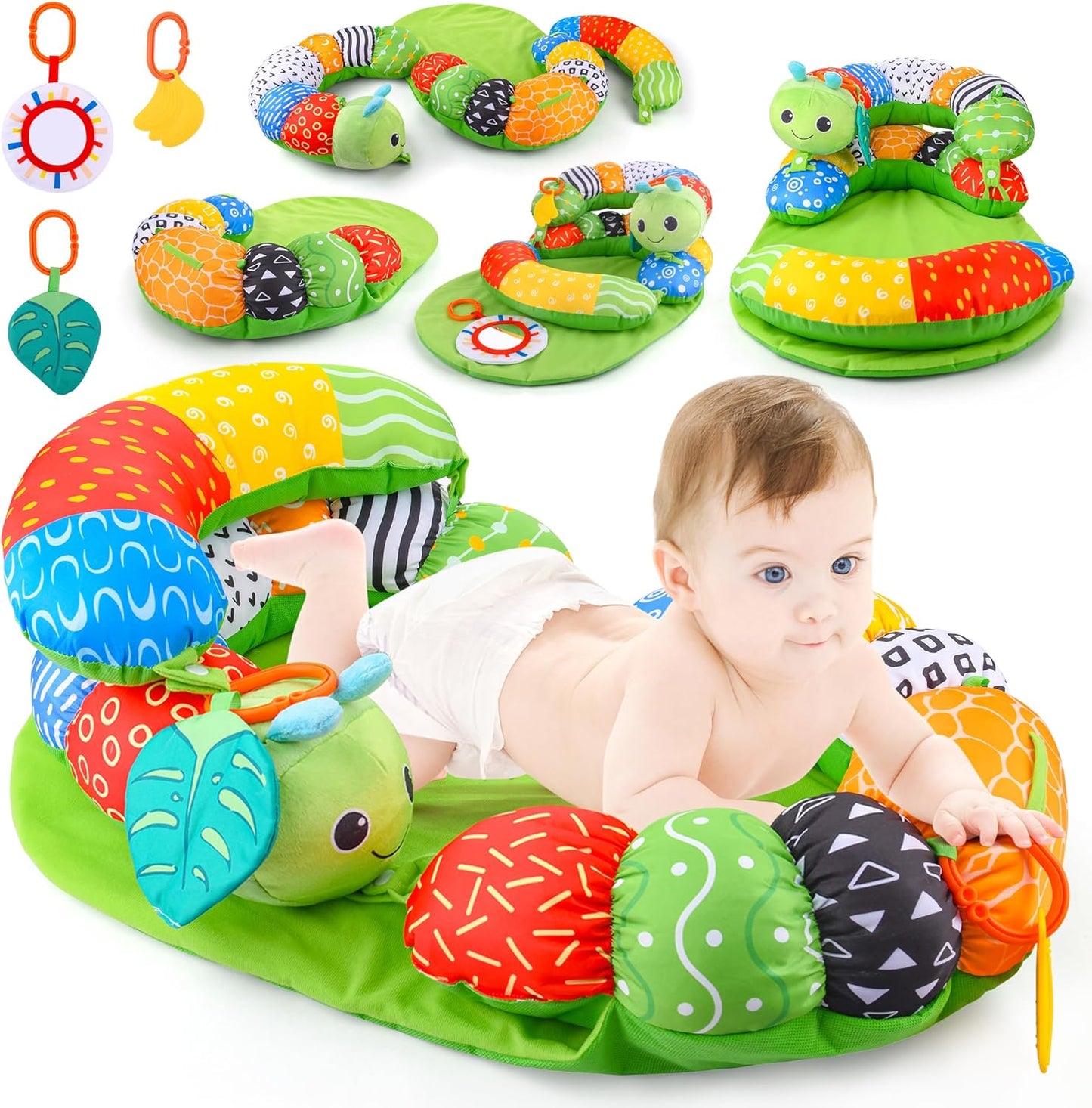 ARANEE 2-in-1 Tummy Time Mat & Support Pillow for Babies