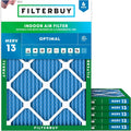 Filterbuy 17.5x23.5x1 Air Filter MERV 13 - Smoke & Allergy Defense