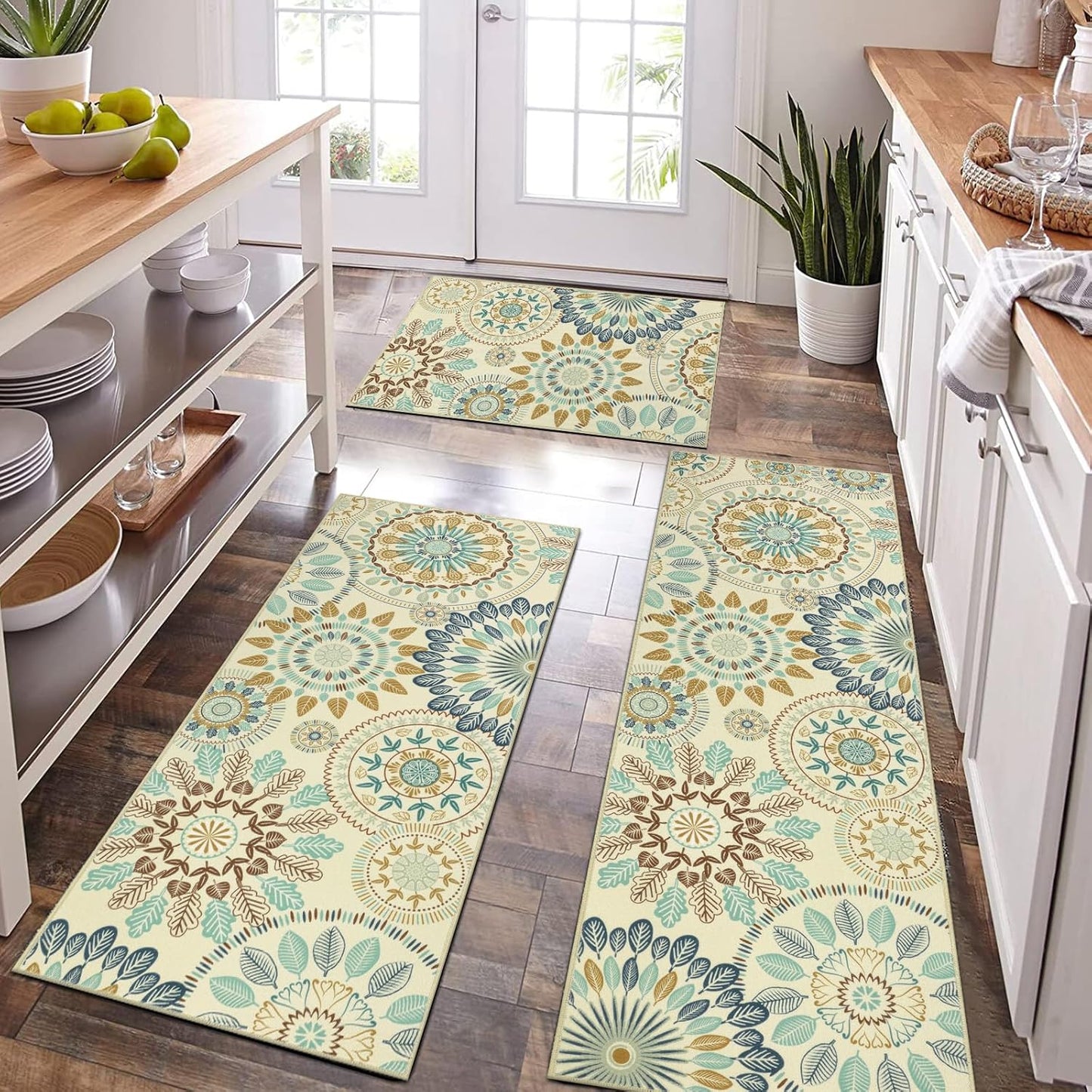 Farmhouse Kitchen Rugs Sets of 3 for Cozy Home Decor