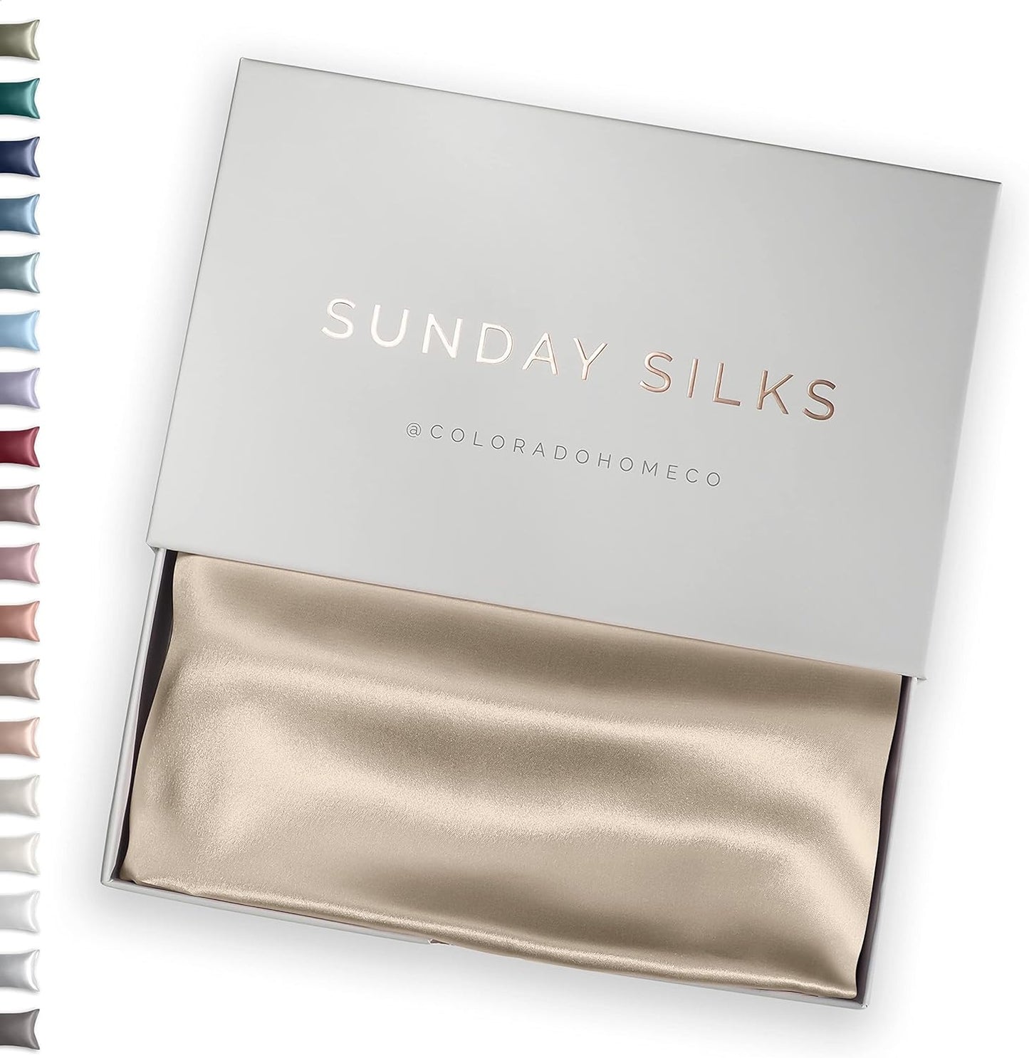SUNDAYSILKSTM Premium Silk Pillow Cases for Luxurious Sleep