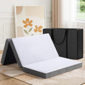 Trifold Mattress 4 in Memory Foam Foldable Queen - Versatile Floor Bed