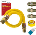 PROCURU 1/2 in OD x 30 in Flexible Gas Connector Kit - SafeGuard