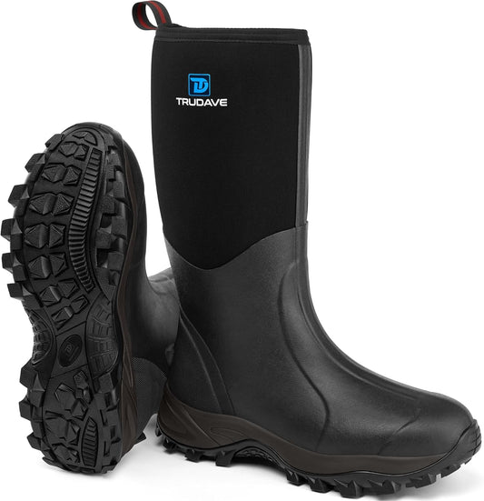 Rubber Boots for Men & Women with Steel Shank for Comfort