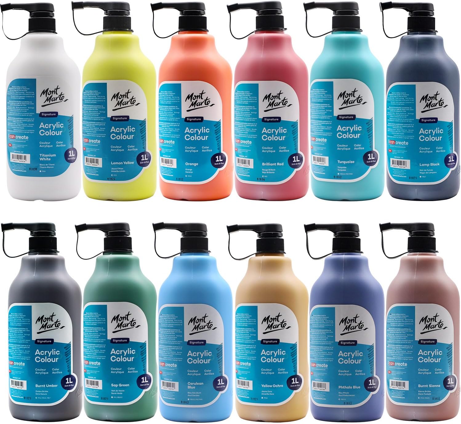 MONT MARTE Acrylic Color Paint Set for Creative Projects