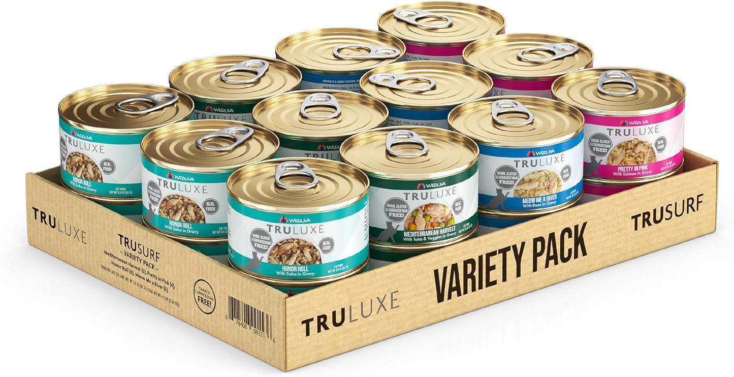 Weruva TruLuxe Cat Food Variety Pack for Seafood Lovers