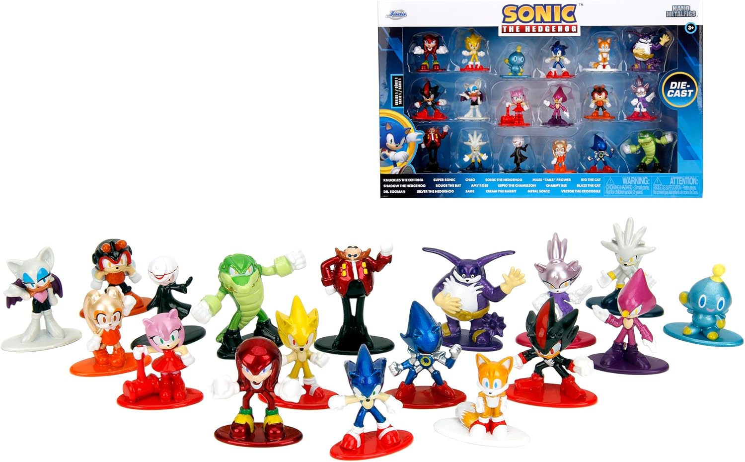 Jada Toys Sonic The Hedgehog 18-Pack Die-Cast Figures - Fun for All Ages!