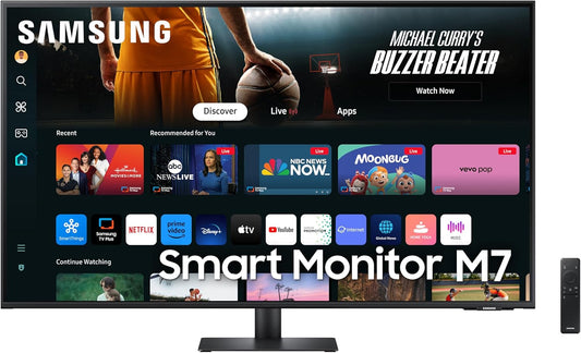 43 Samsung 4K UHD Smart Monitor with Built-in Speakers