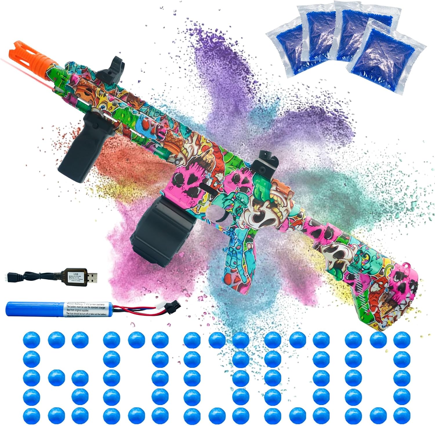 Electric Gel Ball Blaster for High Speed Outdoor Shooting Fun