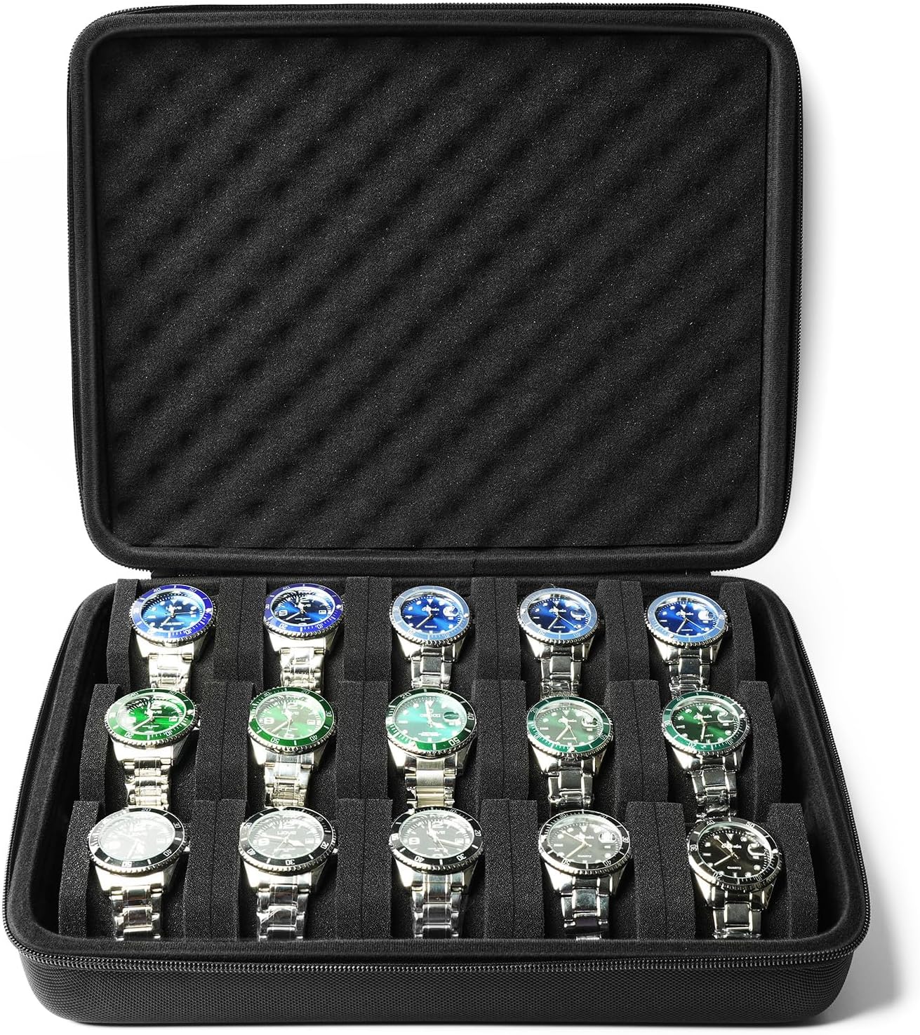 SAFEBUDDY - Securely Store 15 Watches for Travel | Soft Pillow Protection