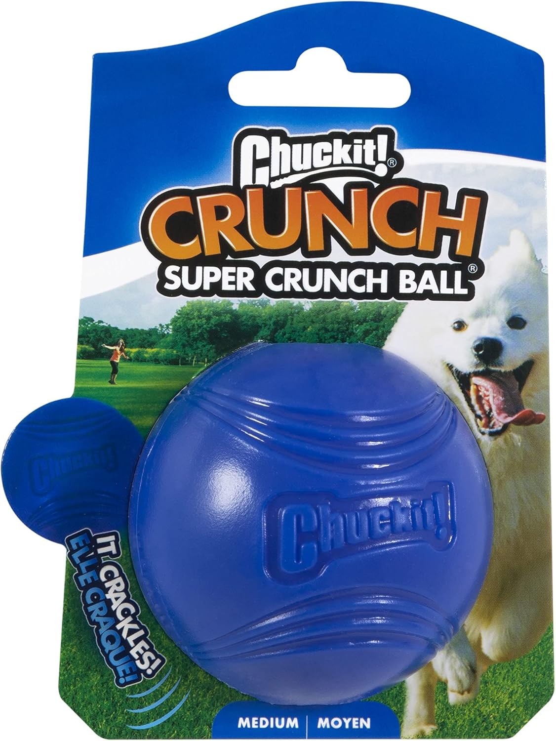 Chuckit! Crunch Ball Dog Toy: Medium Size Fun