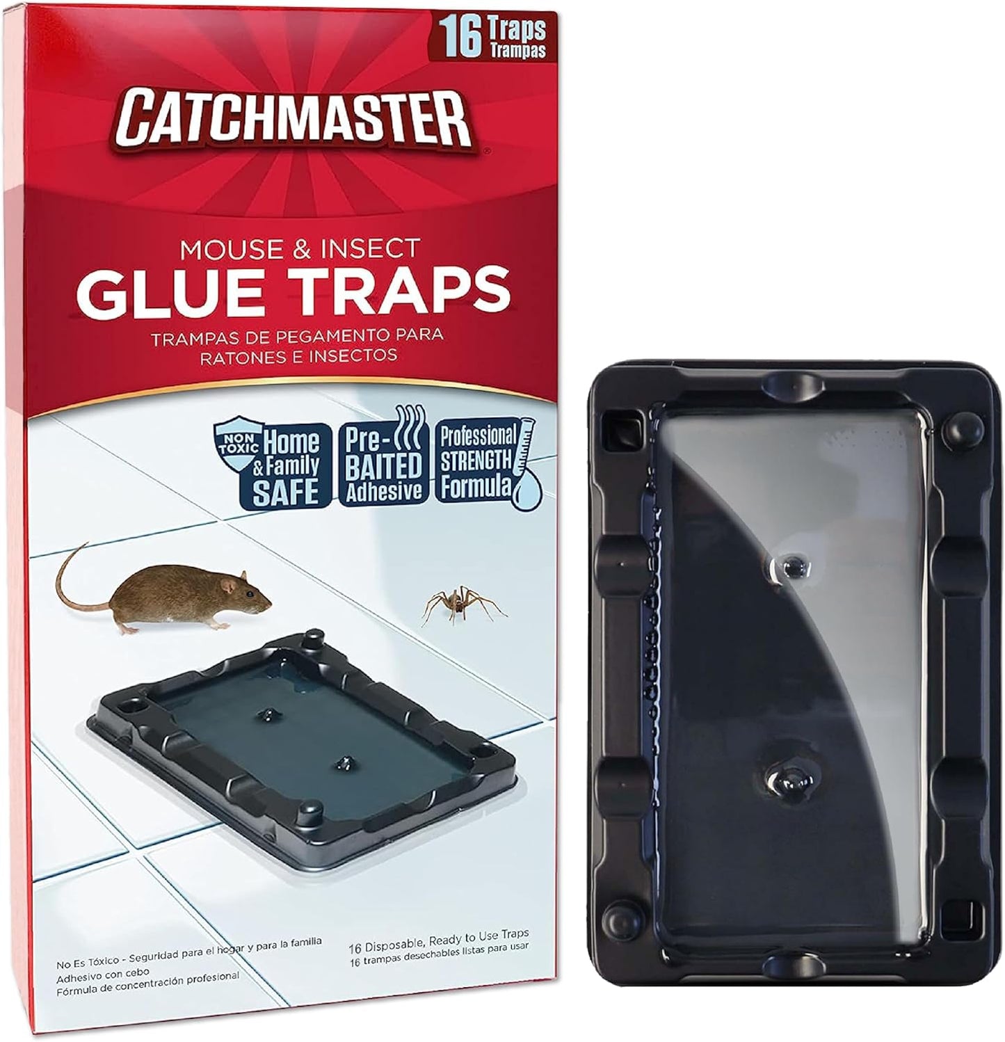 16-Pack Catchmaster Glue Traps: Pest & Mouse Control