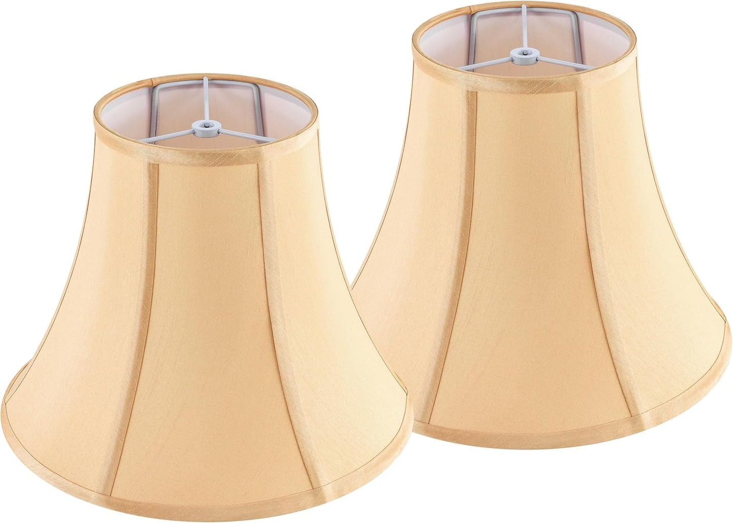 Gold Bell Lamp Shades Set of 2 for Table & Bedside Lamps